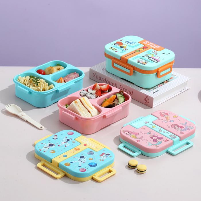 獨立密封童趣塑料餐盒